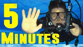 PADI Open Water How to Scuba Dive in 5 Minutes [upl. by Marin]