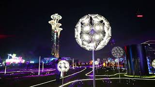 2024 Beijing Chaoyang International Light Festival kicks off [upl. by Eenot]