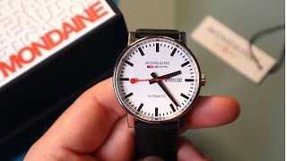 A Look At The Iconic Swiss Railway Watch  Mondaine Evo AUTOMATIC Review [upl. by Neibart]