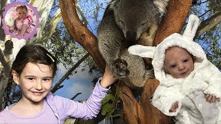 REBORN MEETS KOALA  PETTING ZOO ADVENTURE THEME THURSDAY [upl. by Marleah]