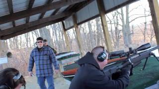 Shooting a McMillan 50 caliber sniper rifle [upl. by Annawoj401]