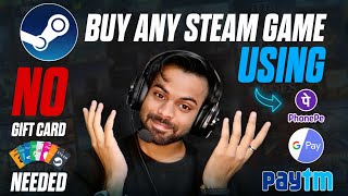 HOW TO PURCHASE ANY GAME FROM STEAM  USING UPI WITH PROOF  NO GIFT CARD  NEW METHOD 2024 [upl. by Donatelli]