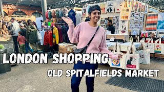 Old Spitalfields Market London Shopping Handcrafted art accessories fashion amp more [upl. by Rema142]