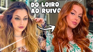 LOIRO AO RUIVO EM 1 DIA  O DIA QUE TUDO MUDOU  SEM DESCOLORIR [upl. by Bibah682]