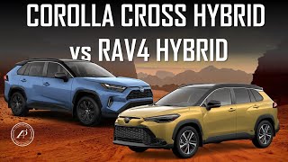 HOW TO DECIDE BETWEEN COROLLA CROSS amp RAV4 HYBRIDS [upl. by Anoniw]