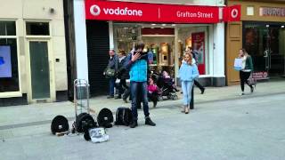 Time To Say Goodbye  A brilliant busker in Dublin [upl. by Ignatia444]