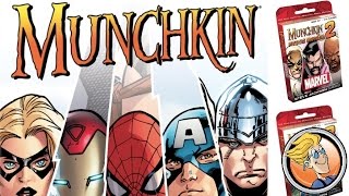 Munchkin Marvel — GAMA Trade Show 2016 [upl. by Ezitram]