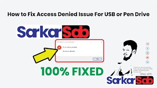 How to Fix Access Denied Issue For USB or Pen Drive [upl. by Namref439]