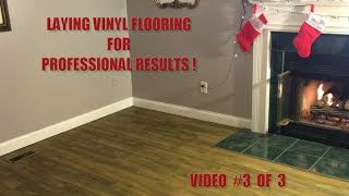 Installing Vinyl Peel n Stick plank flooring  video 3 of 3  installing the tiles [upl. by Capriola]