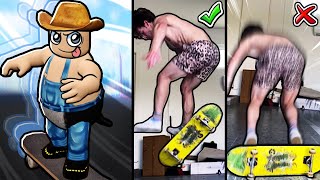 Can I Roblox skate better than I skate irl [upl. by Nwahsid]