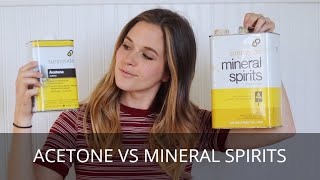 Mineral Spirits vs Acetone  How and When to Use  This or That DIY [upl. by Frodi]