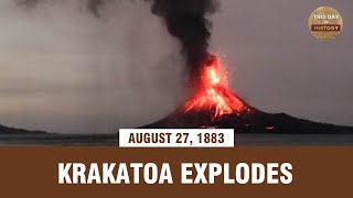 Krakatoa explodes August 27 1883  This Day In History [upl. by Odlaner]