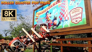 The Barnstormer Roller Coaster POV Video Walt Disney World  Orlando FL  Insta360 ONE RS [upl. by Ias]