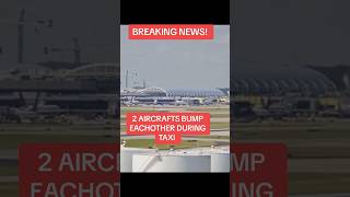 Delta flight ✈️ clips another plane😳 breakingnews aviation deltaairlines [upl. by Imorej735]