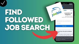 How to find followed job search on Jooble [upl. by Laerdna606]