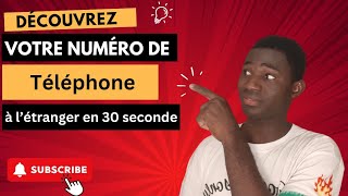 Découvrez votre numéro de téléphone à létranger en 5 secondes [upl. by Acinorav]