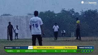 Live Cricket Match  The Retainers vs Rowdys  01Dec24 0219 PM 15 overs  USDC Global Corporate C [upl. by Atillertse]