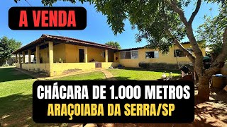 Chácara de 1000 metros a VENDA  Araçoiaba da SerraSP [upl. by Ymaj846]