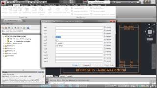 Autodesk AutoCAD Electrical 2014 Tutorial  Title Block Setup [upl. by Lonni]