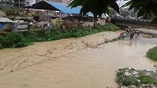 Flood in Nakhu Khola  Flood In Nepal   Lalitpur 2021 [upl. by Dyanne]