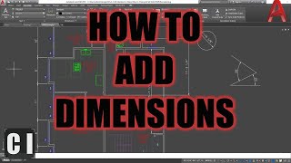 AutoCAD How To Add Dimensions  2 Minute Tuesday [upl. by Ilyk146]