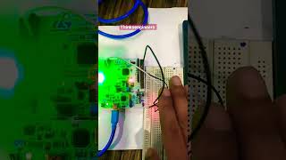 Stm32 microcontroller with IR sensor and LED blinking diyprojects education stm32 [upl. by Rehptosirhc908]