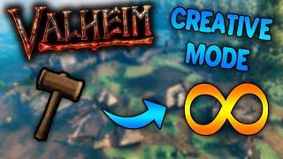 Valheim  CreativeSandbox Mode Tutorial Unlimited Resources [upl. by Alan]