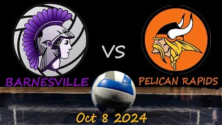 Barnesville Varsity Volleyball vs Pelican rapids [upl. by Anewor]