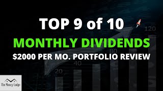 Top 9 of 10 Monthly Dividend Funds 2000 Per Month Portfolio Review [upl. by Lombardi]