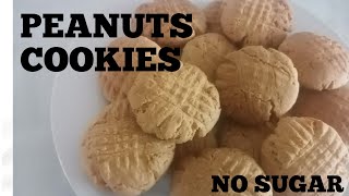 HOW TO MAKE PEANUTS COOKIES HEALTHY CRUNCHY PEANUTS COOKIES  PEANUTS COOKIES WITHOUT SUGAR [upl. by Firehs]