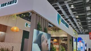 ABN AMRO Bank Booth on Sibos swift finance [upl. by Dannica]