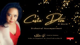 Casta Diva by Bellini  Orchestral Accompaniment with vocal score [upl. by Etheline430]