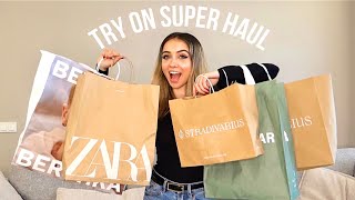 TRY ON SUPER HAUL  NOVEDADES EN TIENDA ZARA PULL STRADIVARIUS BERSKHA [upl. by Osrick]