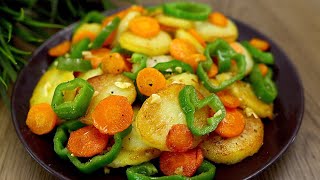 Rezept für leckere Kartoffeln mit Gemüse Eine schnelle und einfache Beilage [upl. by Eugenie]