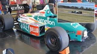 BMW Benetton B186 first lap exhaust sound 1400HP Twin Turbo [upl. by Emelda969]