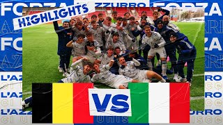 Highlights BelgioItalia 35  Under 17  Campionato Europeo UEFA  Elite Round [upl. by Erdnassak]