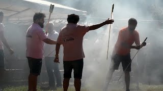 Cangas del Narcea 2016  Tirada a mano  Peña LEstruendu [upl. by Deroo]