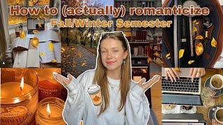 How to romantizice fallwinter semester as a student  cozy tips and routines🍂🍁🫖 [upl. by Rebak]