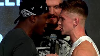 Ksi VS joe weller press conference boxing [upl. by Dahsar]