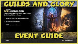 Eso Guilds And Glory Event Guide [upl. by Ycul576]