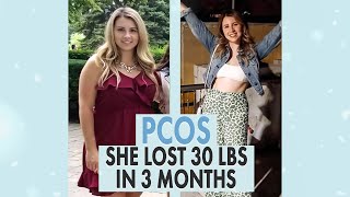 How Victoria Lost 30 Pounds with PCOS  Her 5 tips for PCOS weight loss [upl. by Nyladnohr]