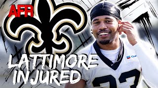 Saints CB Marshon Lattimore Injured  How Will OLine Rotation Settle  New Orleans Saints News [upl. by Ardnoed]