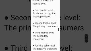 What is Trophic Level Class 12 Biology Chapter 14 [upl. by Lyndel]