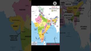 India political mapMap pointing  states and union territories [upl. by Anilasor]