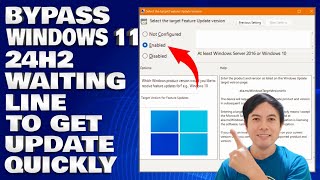 How To Bypass Windows 11 24H2 Waiting Line To Get The Update Quickly [upl. by Mohl]