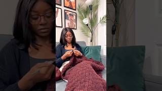 Basket Weave Crochet Blanket Time Lapse [upl. by Soilissav]