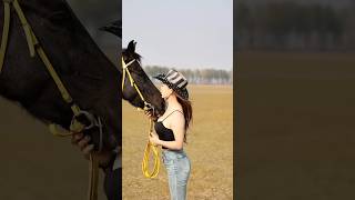 horse Freedom lover ♥️ Girl horse riding [upl. by Lenra]