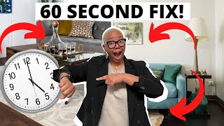 BASIC Interior Design Mistakes and How to Fix Them in UNDER 60 SECONDS A Design Crash Course [upl. by Redd]