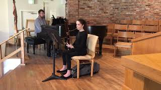 Sophia Tarlton  Sonata in C Major for Bassoon and Piano Mvt 2 Johann Friedrich Fasch [upl. by Hemminger929]