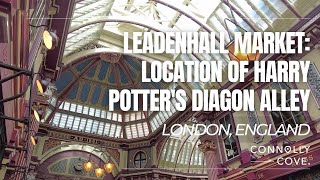 Leadenhall Market Location of Harry Potters Diagon Alley  London  England  Movie Location [upl. by Omissam]